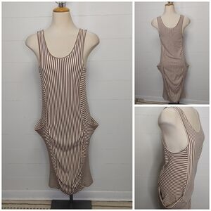 Chiara Nannini Striped Tank Dress Size M